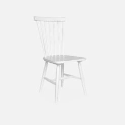 Chaise Bois D'hévéa (lot De 2) Couleur : Blanc -Sweeek iromchrx2wh 41954da2d895347f76b6cc866a76981f