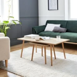 Table Basse Effet Bois (lot De 2) -Sweeek istablx2nat faff1b9c80e9966888332e10b18166f2