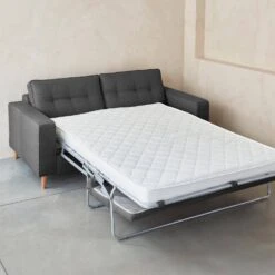 Canapé Lit Convertible 3 Places Avec Matelas 12cm - Fabriqué En France Couleur : Anthracite -Sweeek itlsbedsofaat c0431b1bcad8006b6484ccbc1903da27