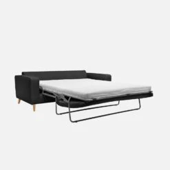 Canapé Lit Convertible 3 Places Avec Matelas 12cm - Fabriqué En France Couleur : Anthracite -Sweeek itlsbedsofaat e4f20113672a0c4c16ffc6a1c2e065d2