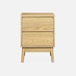 Table De Chevet Effet Bois Deux Tiroirs -Sweeek iwdbedside 9994aa57e6ba1618dccd450345023d4b