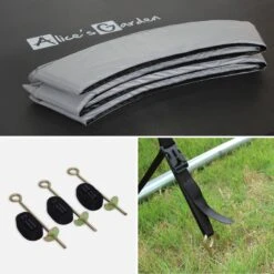 Trampoline 250cm Avec Pack D'accessoires Couleur : Gris 15 Trampoline 250cm Avec Pack D'accessoires Couleur : Gris -Sweeek kit250grey 4eddc9d95185e13f0905790e17d05904