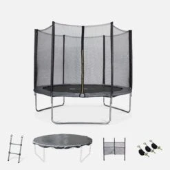 Trampoline 305cm Avec Pack D'accessoires Couleur : Gris