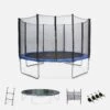 Trampoline 370cm Avec Pack D'accessoires Couleur : Bleu -Sweeek kit370blue a268e5955b5a177f763a8ff111c3d1ec