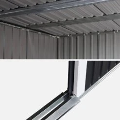 Abri De Jardin En Métal 4,85m2 Avec Puits De Lumière -Sweeek mssl472at 82b14124d748d4a9204ef97c6f30171d