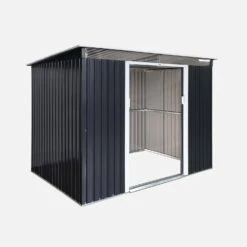 Abri De Jardin En Métal 4,85m2 Avec Puits De Lumière -Sweeek mssl472at dbf64273935d490f7aa886c02622866b