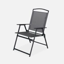 Table De Jardin Acier, 6 Fauteuils Et 1 Parasol -Sweeek mt140r6umbat 0e85040573910c1ef69a55b0ebf91912