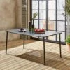 Table De Jardin Métal 6-8 Places Couleur : Anthracite -Sweeek mt160x90at 63a1d065347218600b3f65672fad82f9