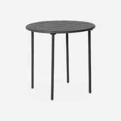 Table De Jardin Métal 2 Chaises Couleur : Anthracite -Sweeek mt75c2at 7b436dba25b6e5e9dbe8f0293bc9534d