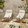 Fauteuil Relax En Toile, Structure Métal (lot De 2) -Sweeek mtrlxkdecrux2 488a208dd20527b1f8147fb74500af0a