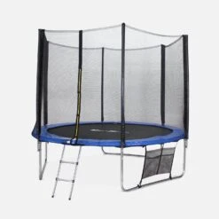 Trampoline 370 Avec Pack D'accessoires + Tente De Camping -Sweeek pack370bludome 9b334a76cf4c7c8fa71127fea4964f07