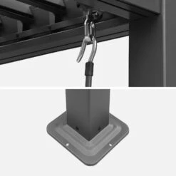 Pergola Bioclimatique, Aluminium Et Acier, 3x3 M, Lames Orientables -Sweeek pgbcslc3x3at 99229e1f954000143a905b1b7c2b2452