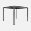 Pergola Bioclimatique, Aluminium Et Acier, 3x3 M, Lames Orientables -Sweeek pgbcslc3x3at f22a43731b8662ec321729749263eccd
