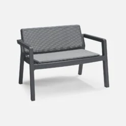 Salon De Jardin Résine Injectée 4 Places -Sweeek plk4kdbkgy 8e5db3d6b2fc1d481edcbbb23043b389