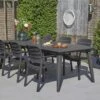 Table De Jardin Extensible Résine De Synthèse 6 à 10 Places Couleur : Graphite -Sweeek plktbl240bk 7bc03aa1fe9f8092494427d91eb9bbf0