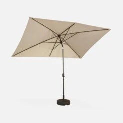 Parasol Rectangulaire 2x3m Couleur : Sable -Sweeek pu2x3sand b9d3793f69f47d937f6fff2094a76c6c