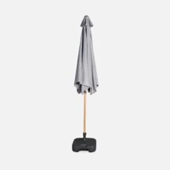 Parasol Rond 3m, Mât Effet Bois Couleur : Gris -Sweeek pu300wdgy 8666ef634da79462898184aeda47aea9