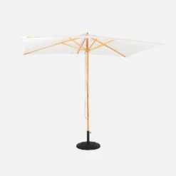 Parasol Rectangulaire 2x3m Couleur : Ecru -Sweeek puw2x3ecru dd1899942010c3d3d76383f3571ff26d