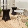 Table Mange Debout Pliable Avec Housse De Protection (lot De 2) Couleur : Noir -Sweeek recpl80x2bkcov f91d8a2f1e8c97c725a5330df61e0b62