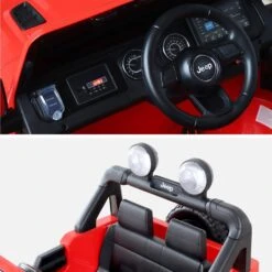 Voiture électrique Enfant JEEP 12V, 1 Place Couleur : Rouge -Sweeek rocjeepwrcred 86b6ea5380769f7f1022fceb058cac23