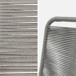 Chaise Jardin En Corde Empilable (lot De 2) Couleur : Gris Clair -Sweeek ropechrx2lgy ab2c7a0277bc097de40a4c315a831a89