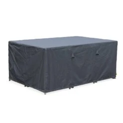 Salon De Jardin 6-10 Places Avec Housse - Vasto Couleur : Gris / Gris -Sweeek salon de jardin 6 10 places vasto avec housse coloris gris coussins gris chine table encastrable 65469aba4884f5b9de51a13285e370e2