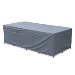 Table De Jardin Vasto 12 Et Sa Housse Couleur : Noir / Gris -Sweeek salon de jardin 8 12 places vasto avec housse de protection coloris noir coussins gris table encastrable f9fe4478d97414e738e092a58730b1e9