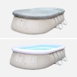 Piscine Gonflable Autoportée Rectangulaire Avec Accessoires 5x3m -Sweeek sp5x3fpkitgy 2d923abcf7aac1cf4026a9afae765499