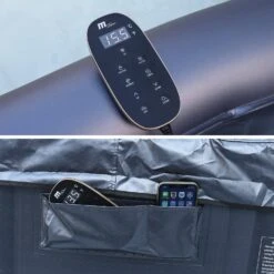 Spa Gonflable 6 Places Carré Jets Hydromassages Désinfection UVC Anti Gel, M-one -Sweeek spaotiumsq6 d07968be1cc3b136388ed0aaf8e43be5