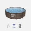 Piscine Tubulaire Ronde Avec Pompe, échelle Et Filtre Ø3,6m 1 Piscine Tubulaire Ronde Avec Pompe, échelle Et Filtre Ø3,6m -Sweeek spbw370fpwk a798b8b8e84346b27b492becb1e3541d