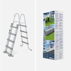 Piscine Hors Sol Tubulaire Rectangulaire Avec Accessoires -Sweeek spbw4x2hggy 26ab8b08ac04ee1abfe71b4b262cafde