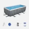 Piscine Hors Sol Tubulaire Rectangulaire Avec Accessoires -Sweeek spbw4x2hggy 9ed6f525386432586a67ee52d50b53f5