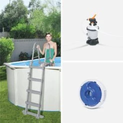 Piscine Hors Sol Ovale Avec Accessoires -Sweeek spbw5x4hyd 5951e37ae87e5c09b1a2b9105fb49349