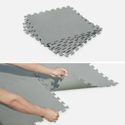 Tapis De Protection Pour Piscine (lot De 9) -Sweeek spbwpf50x50gy 3227d0374eaa9bf6825f7a12f1f282ee