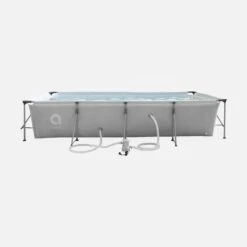 Piscine Tubulaire 4x2m Avec Pompe De Filtration -Sweeek splc4x2gy fe33c94c975f69b4ef76efcd7c43c2e2