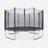 Trampoline 400cm Filet Protection Couleur : Gris -Sweeek tr400grey 1c43fb1ac0d055d58b3c0afb1d709dec