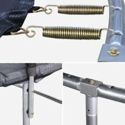 Trampoline 400cm Filet Protection Couleur : Gris -Sweeek tr400grey 7fad1335af5bffaca7000f2e19dd64b4