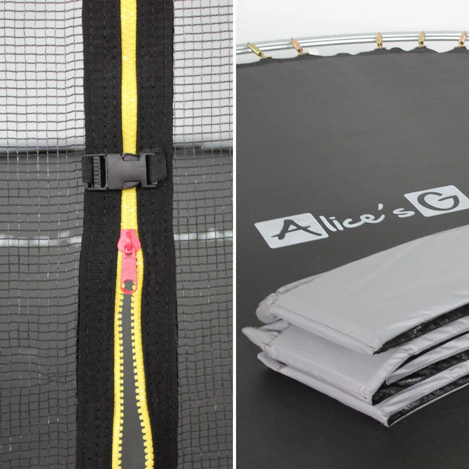 Trampoline 490cm Filet Protection Couleur : Gris 6 Trampoline 490cm Filet Protection Couleur : Gris – Image 4