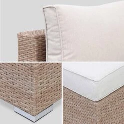 Salon De Jardin Résine Tressée 12 à 14 Places Couleur : Beige / Beige -Sweeek w002xlnatbg a0a8e715931e9f76935e59375ac9cd93