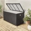 Coffre De Jardin Résine Tressée 790L Couleur : Noir -Sweeek wkhbox160bk 0cd8972c68aa5625266c9f767cad25b6