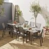 Table De Jardin Extensible Aluminium, 8 Chaises Couleur : Gris Foncé / Gris Taupe -Sweeek xt300r8sandco 46d0091b89bc3e405d13af662b5e38a2