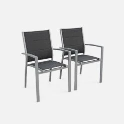 Table De Jardin Extensible Aluminium, 6 Chaises Couleur : Gris / Gris Foncé -Sweeek xtsafm210r6at a0c17e0c9ef6f833139147b7680c54d2